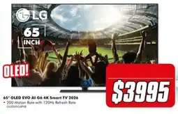 The Good Guys LG 65" OLED EVO AI G6 4K Smart TV 2026 offer