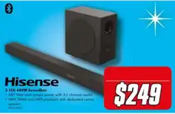 The Good Guys Hisense 3.1Ch 480W Soundbar offer