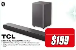 The Good Guys TCL 2.1Ch Dolby Atmos 220W Soundbar offer