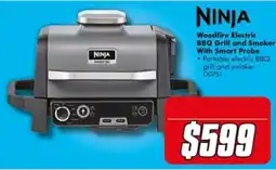 The Good Guys Ninja Woodfire Electric BBQ Grill and Smoker With Smart Probe offer