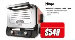 The Good Guys Ninja Woodfire Outdoor Oven - Red offer