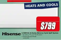 The Good Guys Hisense 2.5kW Air Q Series Reverse Cycle Split System offer