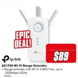 The Good Guys tp-link AC1750 Wi-Fi Range Extender offer