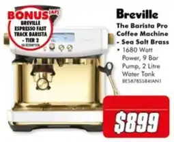 The Good Guys Breville The Barista Pro Coffee Machine offer