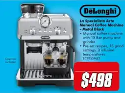 The Good Guys DeLonghi La Specialista Arte Manual Coffee Machine offer