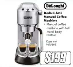 The Good Guys DeLonghi Dedica Arte Manual Coffee Machine offer