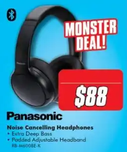 The Good Guys Panasonic Noise Cancelling Headphones offer