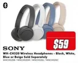 The Good Guys Sony WH-CH520 Wireless Headphones offer