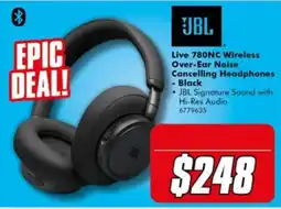 The Good Guys JBL Live 780NC Wireless Over-Ear Noise Cancelling Headphones - Black offer