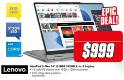 The Good Guys Lenovo IdeaPad 5 Flex 14" i5 8GB 512GB 2-in-1 Laptop offer