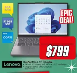 The Good Guys Lenovo IdeaPad Slim 3 14" i5 Laptop offer