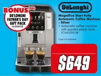 The Good Guys DeLonghi Magnifica Start Fully Automatic Coffee Machine - Silver offer