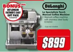 The Good Guys DeLonghi La Specialista Touch Manual Coffee Machine offer