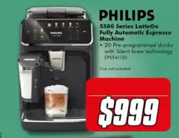 The Good Guys Philips 5500 Series LatteGo Fully Automatic Espresso Machine offer