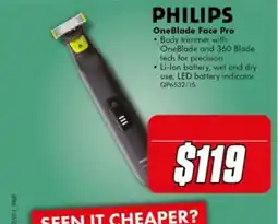 The Good Guys Philips OneBlade Face Pro offer