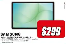 The Good Guys Samsung Galaxy Tab A11+ Wi-Fi 6GB 128GB - Grey offer