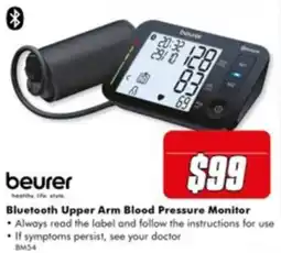 The Good Guys Beurer Bluetooth Upper Arm Blood Pressure Monitor offer