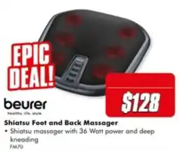 The Good Guys beurer Shiatsu Foot and Back Massager offer