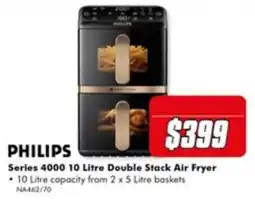 The Good Guys Philips Series 4000 10 Litre Double Stack Air Fryer offer