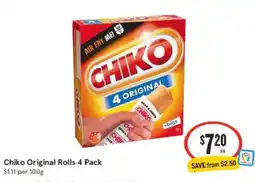 IGA Chiko Original Rolls offer