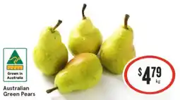 IGA Australian Green Pears offer