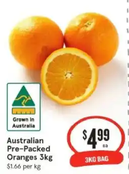 IGA Australian Pre-Packed Oranges offer