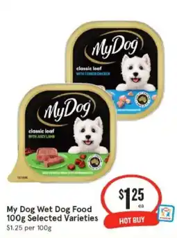 IGA My Dog Wet Dog Food 100g Selected Varieties offer