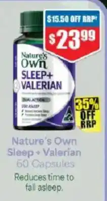 Chemist Warehouse Nature's Own Sleep + Valerian offer