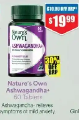 Chemist Warehouse Nature's Own Ashwagandha+ offer