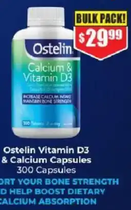 Chemist Warehouse Ostelin Calcium & Vitamin D3 offer
