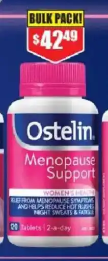 Chemist Warehouse Ostelin Menopause Support offer