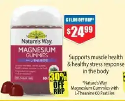 Chemist Warehouse Nature's Way Magnesium Gummies with L-Theanine offer