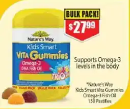 Chemist Warehouse Nature's Way Kids Smart Vita Gummies Omega-3 DHA Fish Oil offer