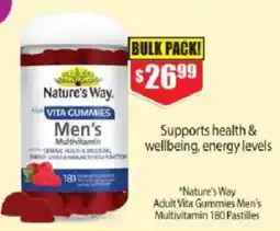 Chemist Warehouse Nature's Way Adult Vita Gummies Men's Multivitamin offer