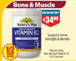 Chemist Warehouse Nature's Way Max Strength Vitamin K2 offer