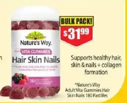 Chemist Warehouse Nature's Way Adult Vita Gummies Hair Skin Nails offer