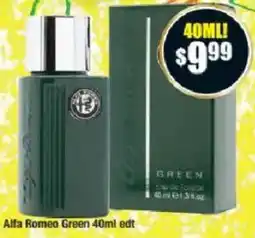 Chemist Warehouse Alfa Romeo Green 40ml edt offer