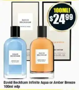 Chemist Warehouse David Beckham Infinite Aqua or Amber Breeze 100ml edp offer