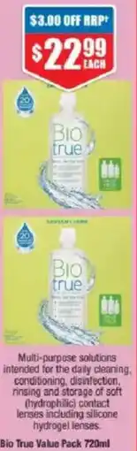 Chemist Warehouse Bio True Value Pack offer