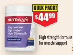 Chemist Warehouse NutraLife Magnesium Glycinate+ High Strength Powder offer