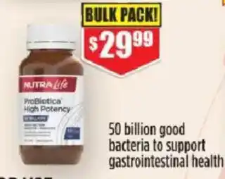 Chemist Warehouse NutraLife ProBiotic High Potency offer