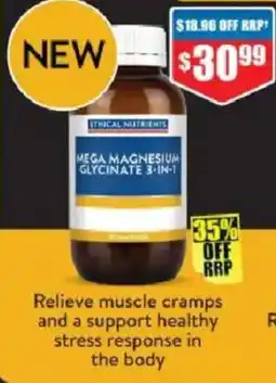 Chemist Warehouse Ethical Nutrients Mega Magnesium Glycinate 3-in-1 offer