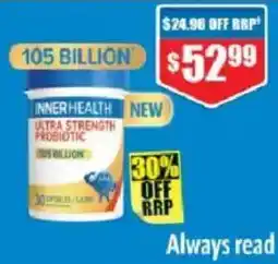 Chemist Warehouse Inner Health Ultra Strength Probiotic offer