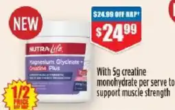 Chemist Warehouse Nutra Life Magnesium Glycinate + Creatine Plus offer