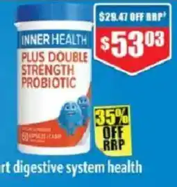 Chemist Warehouse Inner Health Plus Double Strength Probiotic offer