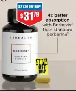 Chemist Warehouse JS Health Berberine Advanced Formula offer