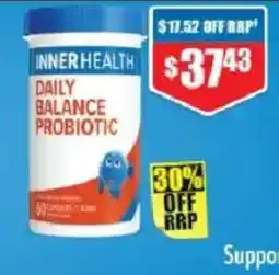 Chemist Warehouse Inner Health Daily Balance Probiotic offer