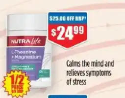 Chemist Warehouse NutraLife L-Theanine + Magnesium offer