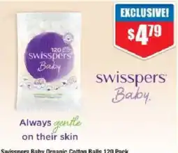 Chemist Warehouse Swisspers Baby Organic Cotton Balls offer