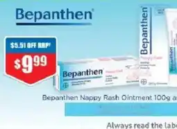 Chemist Warehouse Bepanthen Nappy Rash Ointment offer